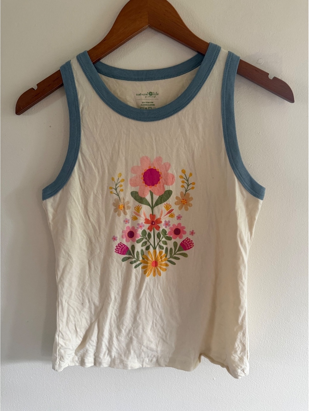 Natural Life Floral Tank Summer Size Medium